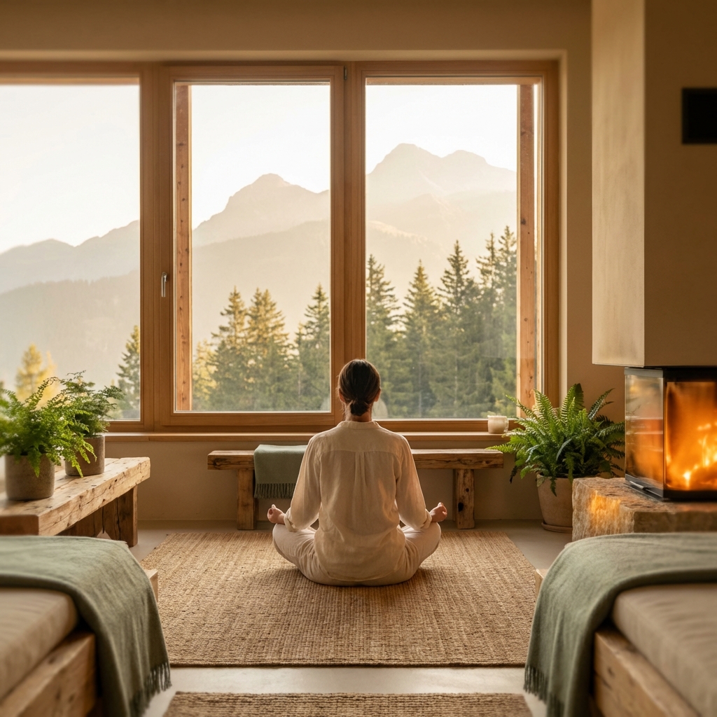 Wellness und Entspannung in der Schweizer Berglandschaft